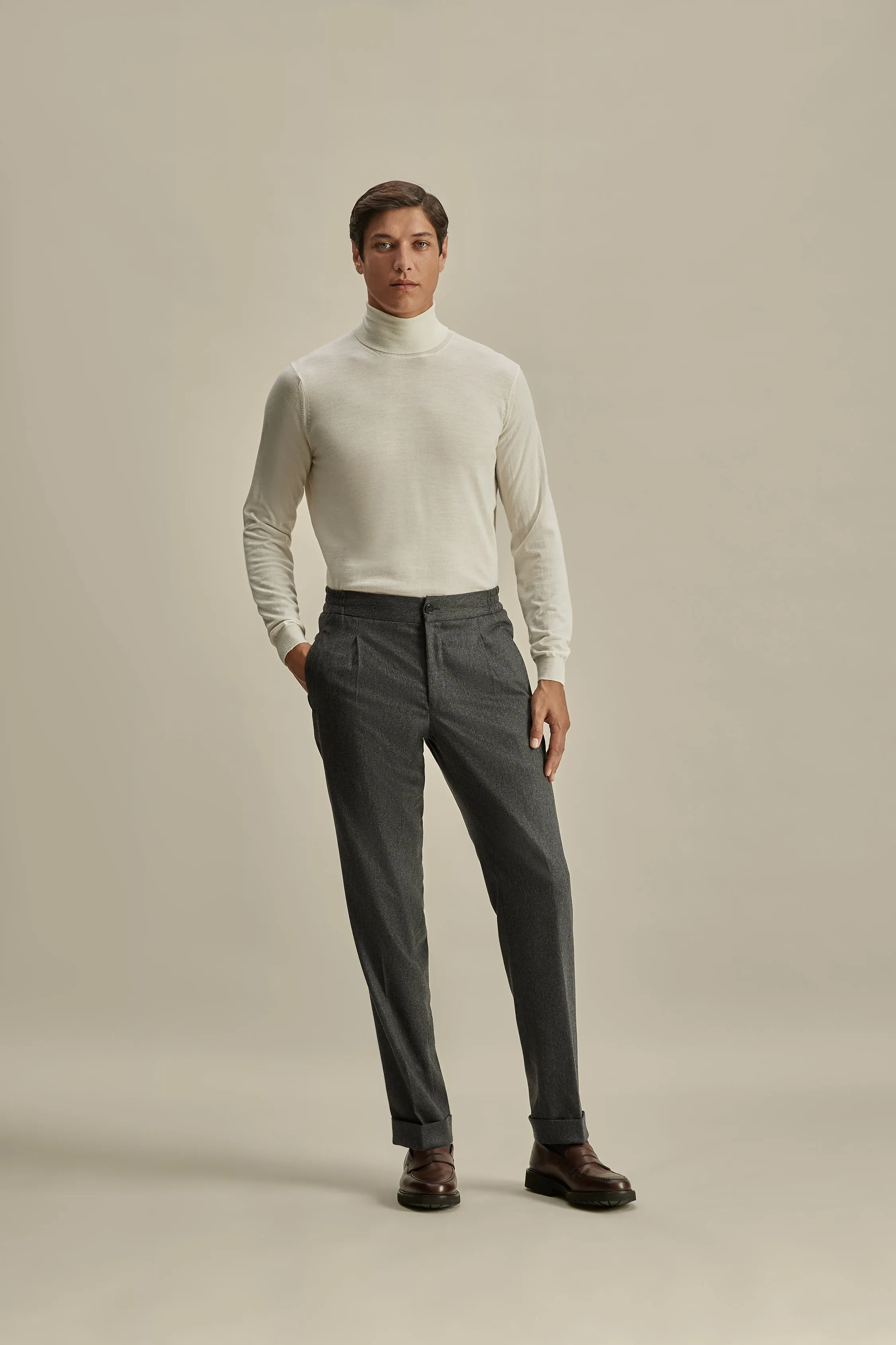 Merino Wool Extrafine Roll Neck Sweater