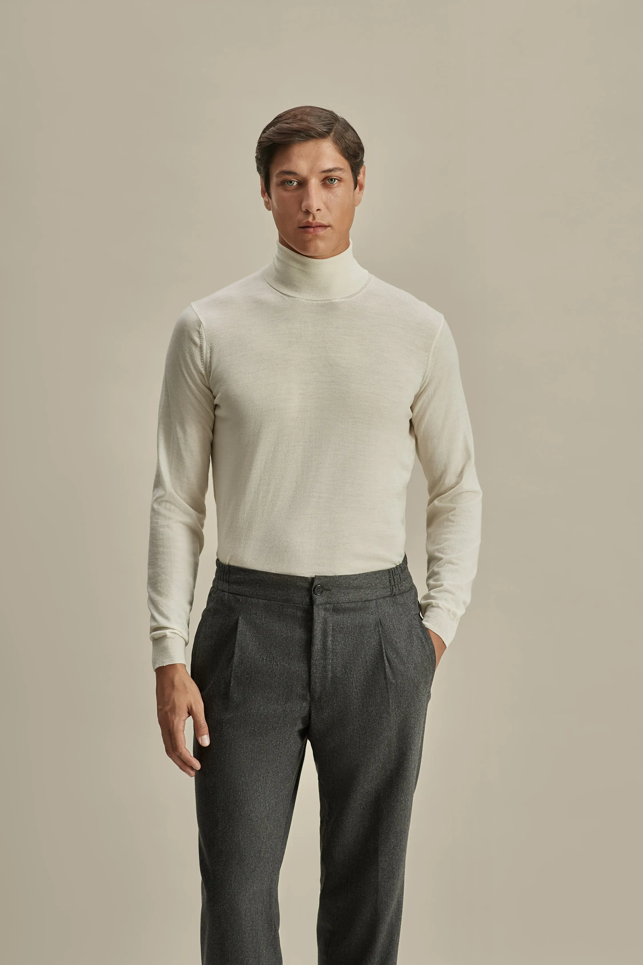 Merino Wool Extrafine Roll Neck Sweater