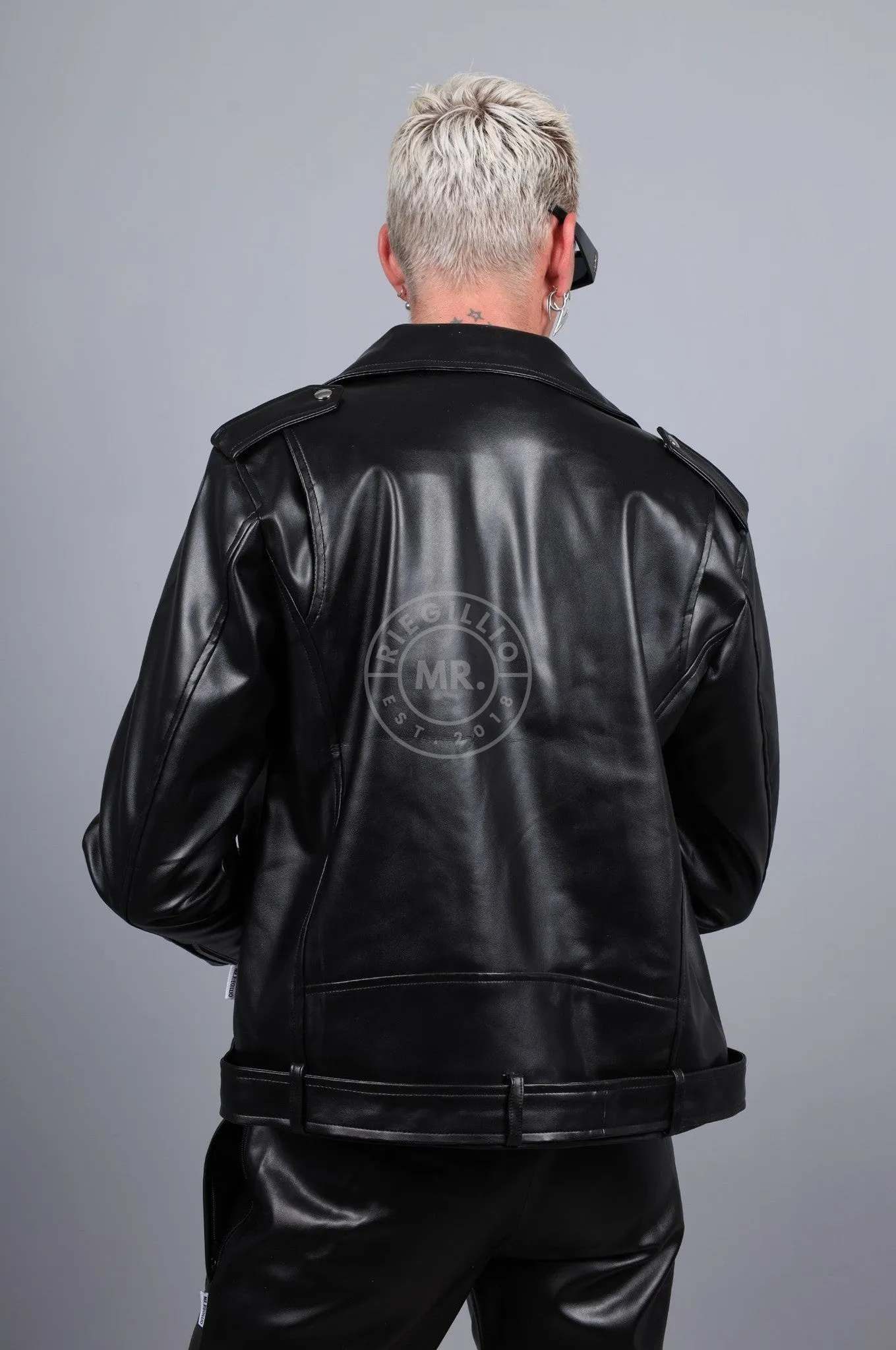 MR. Plain Brando Jacket - Black