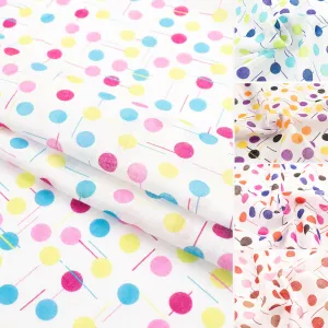 Multi-Color Dots Poly Printed Voile