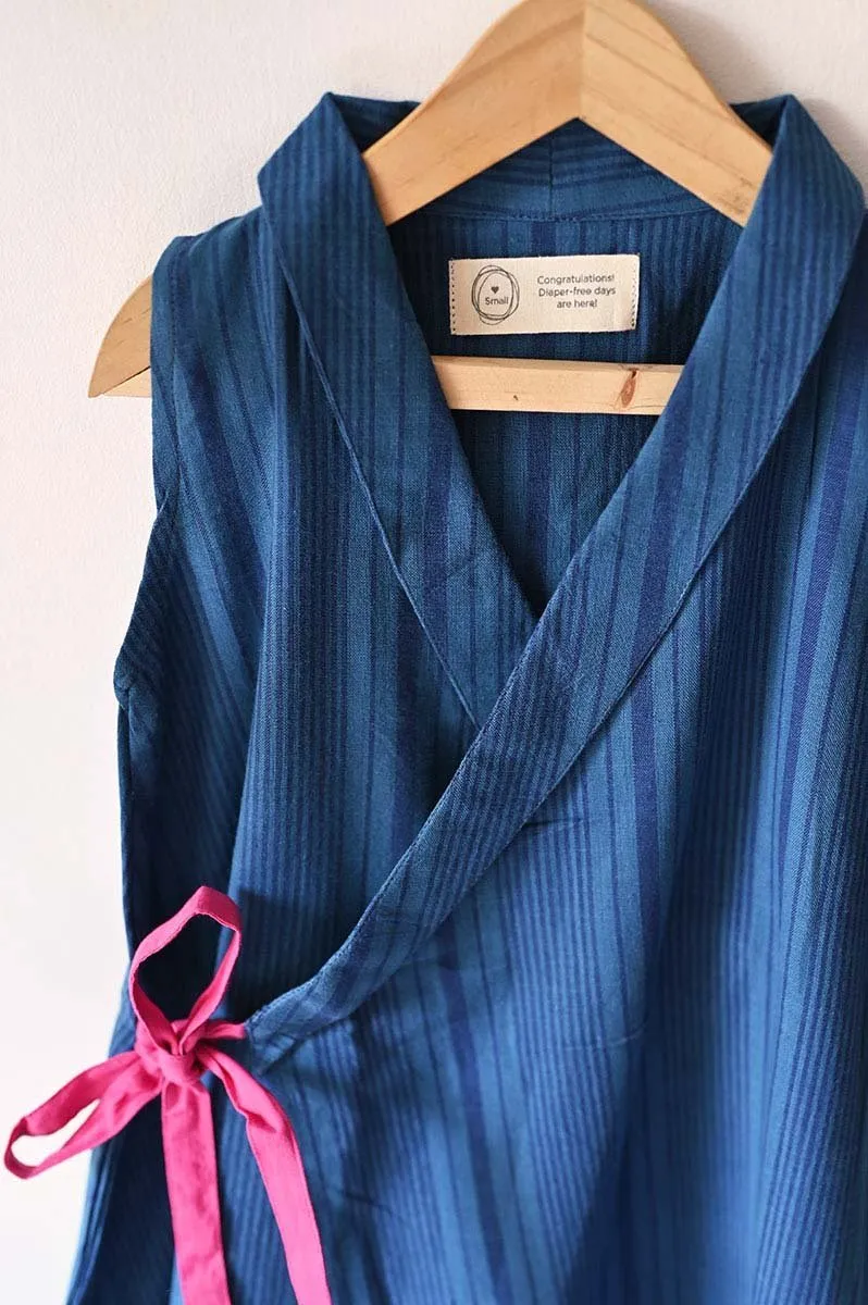 Music Of The Waves' Shawl Collar Wrap Dress