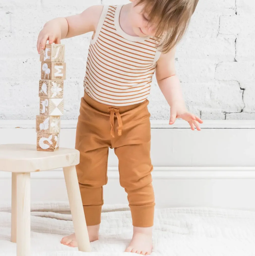 Organic Cotton Baby Jogger · Orange Color