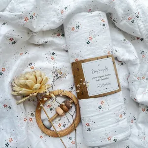 Organic Cotton Baby Swaddle | Milky Way