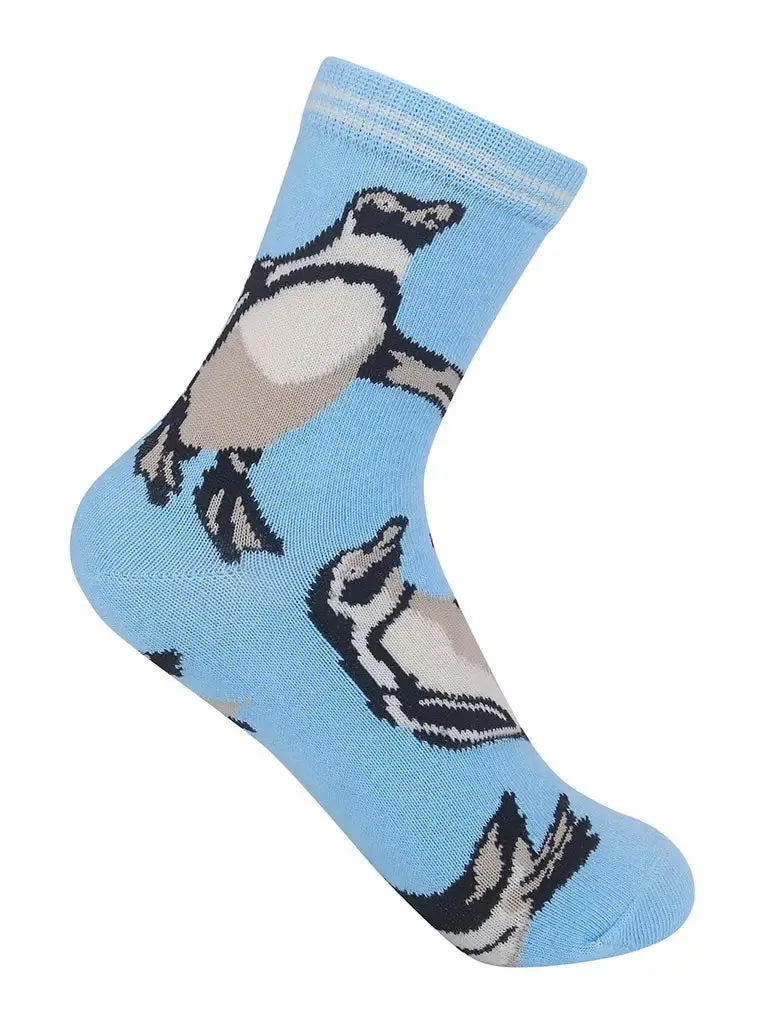 Penguins Kids' Crew Socks (Age 7-10)