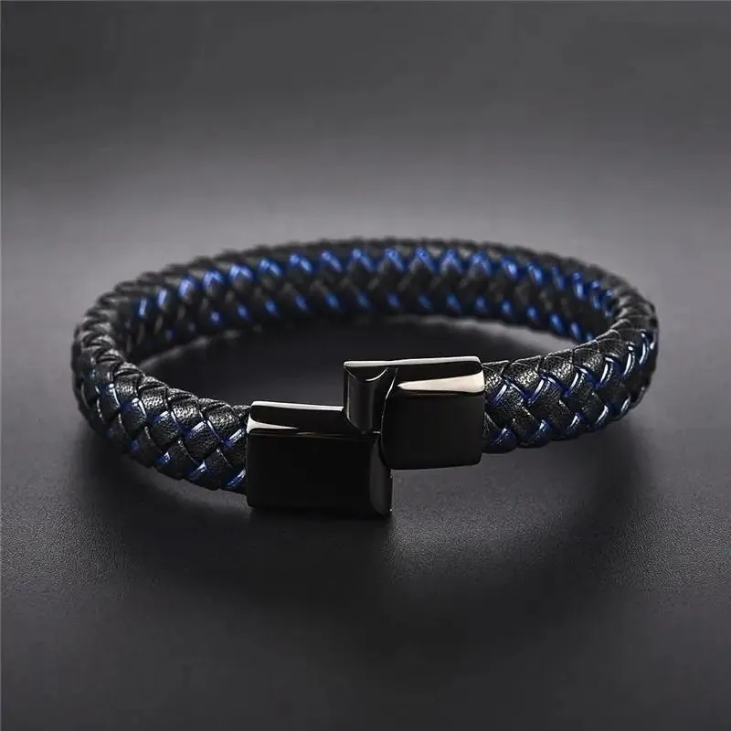 Personality Fashion Thorn Line Geometric Sleeve Barbed Wire Open Bangle for Men Punk Bracelet Trend Jewelry Gift