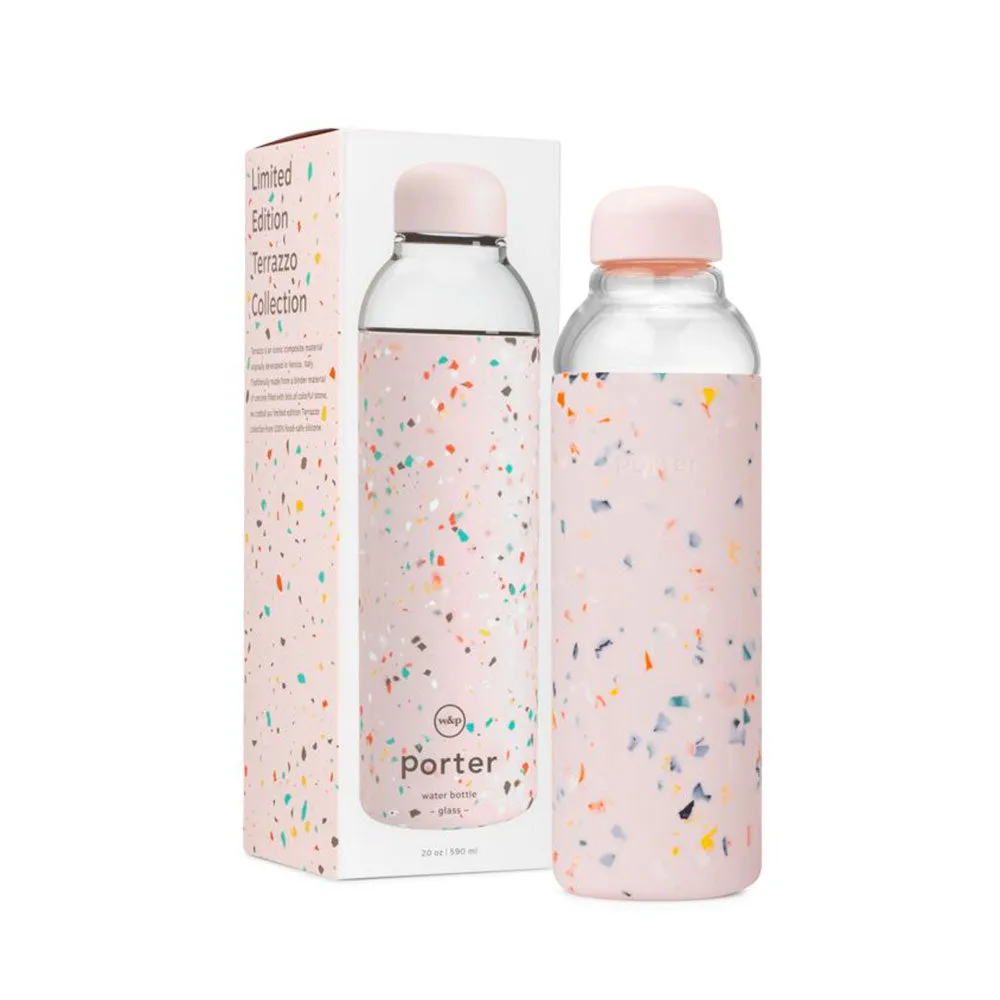 porter | glass bottle | terrazzo blush - LC