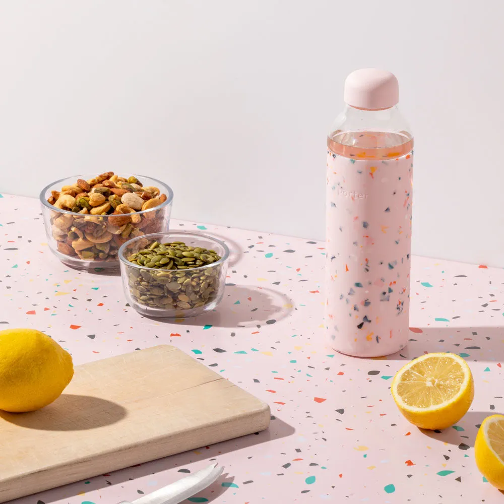 porter | glass bottle | terrazzo blush - LC