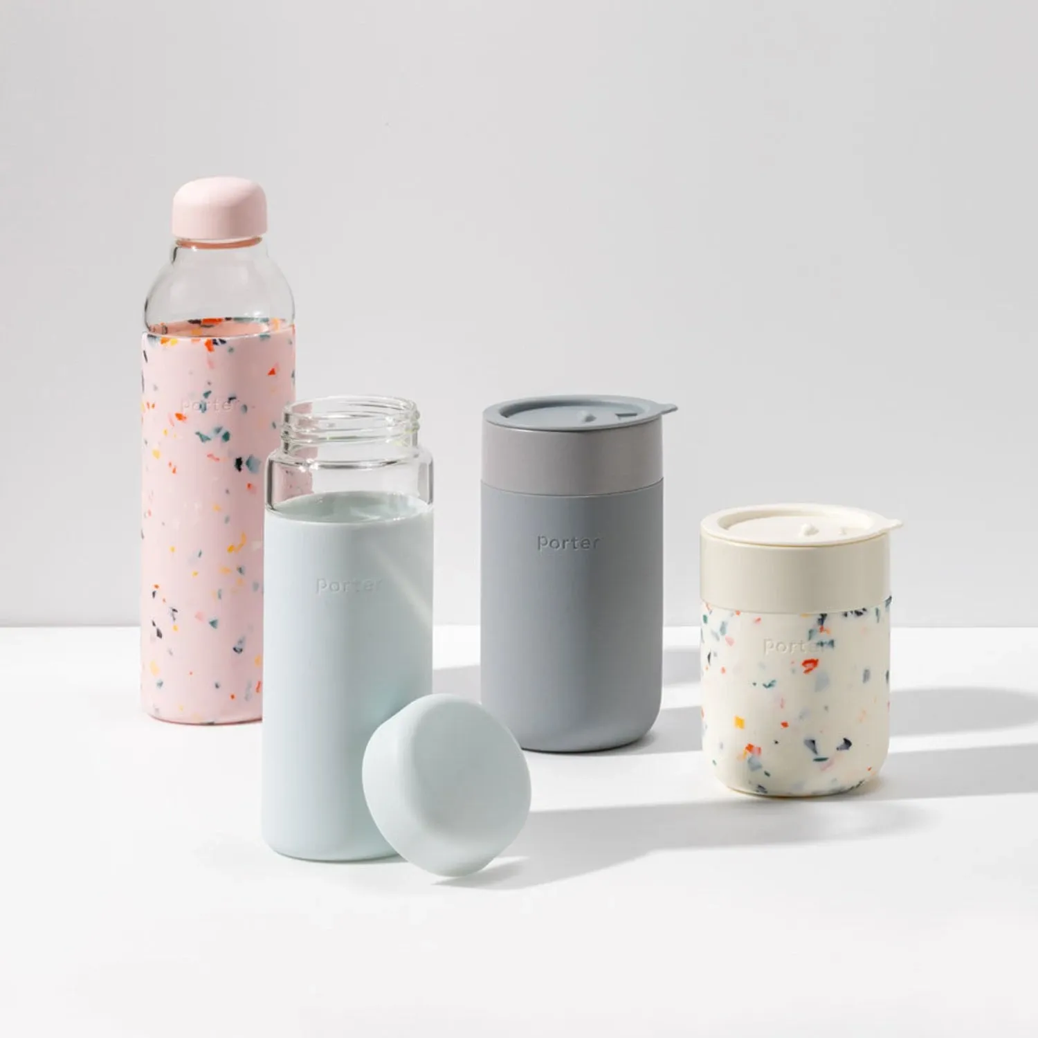 porter | glass bottle | terrazzo blush - LC