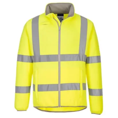 Portwest Eco Hi Vis Class 3 Fleece Jacket Rail RIS3279-EC70