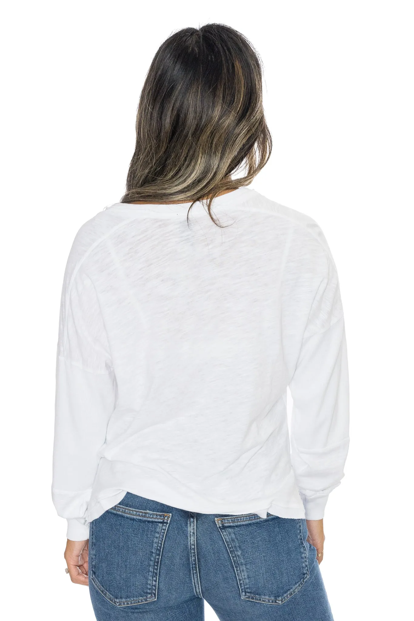 Rib Inset Boxy Henley