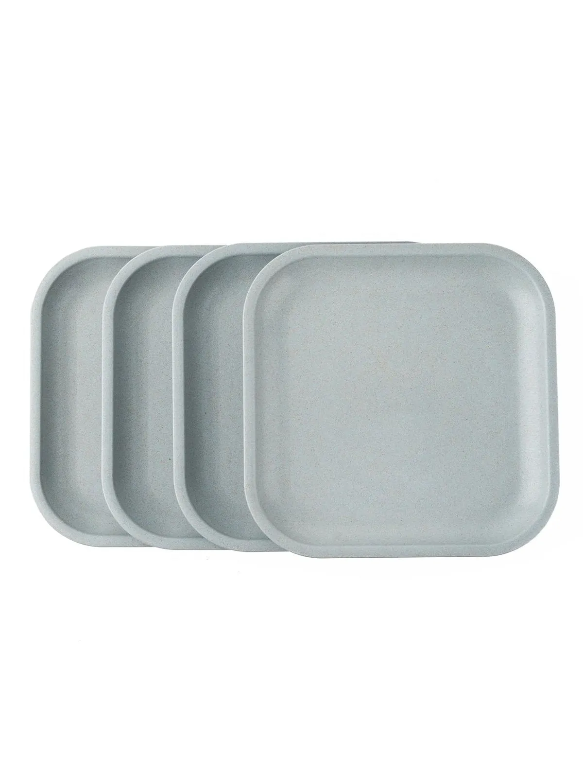 Rice Husk Snack Plates - Set of 4