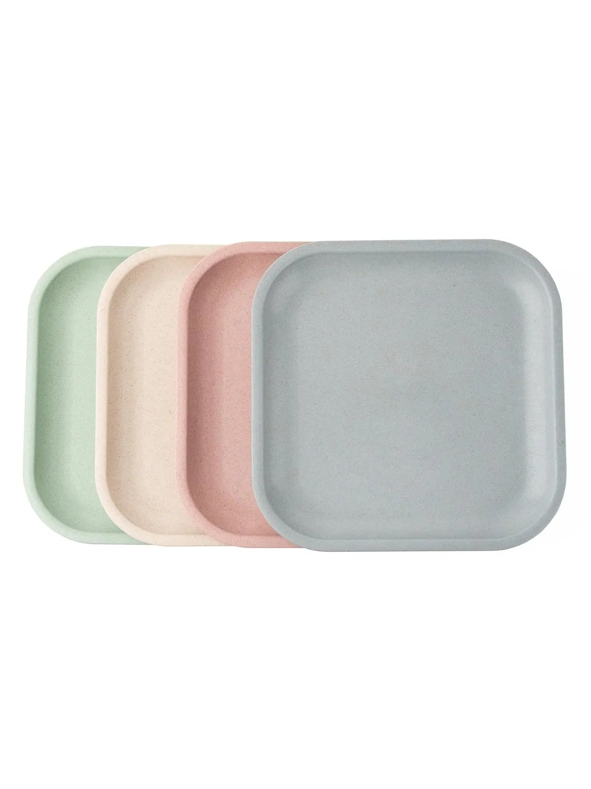 Rice Husk Snack Plates - Set of 4