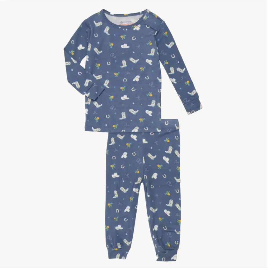 Rodeo Drive Blue Modal Magnetic Long Sleeve Set - no drama (Toddler)