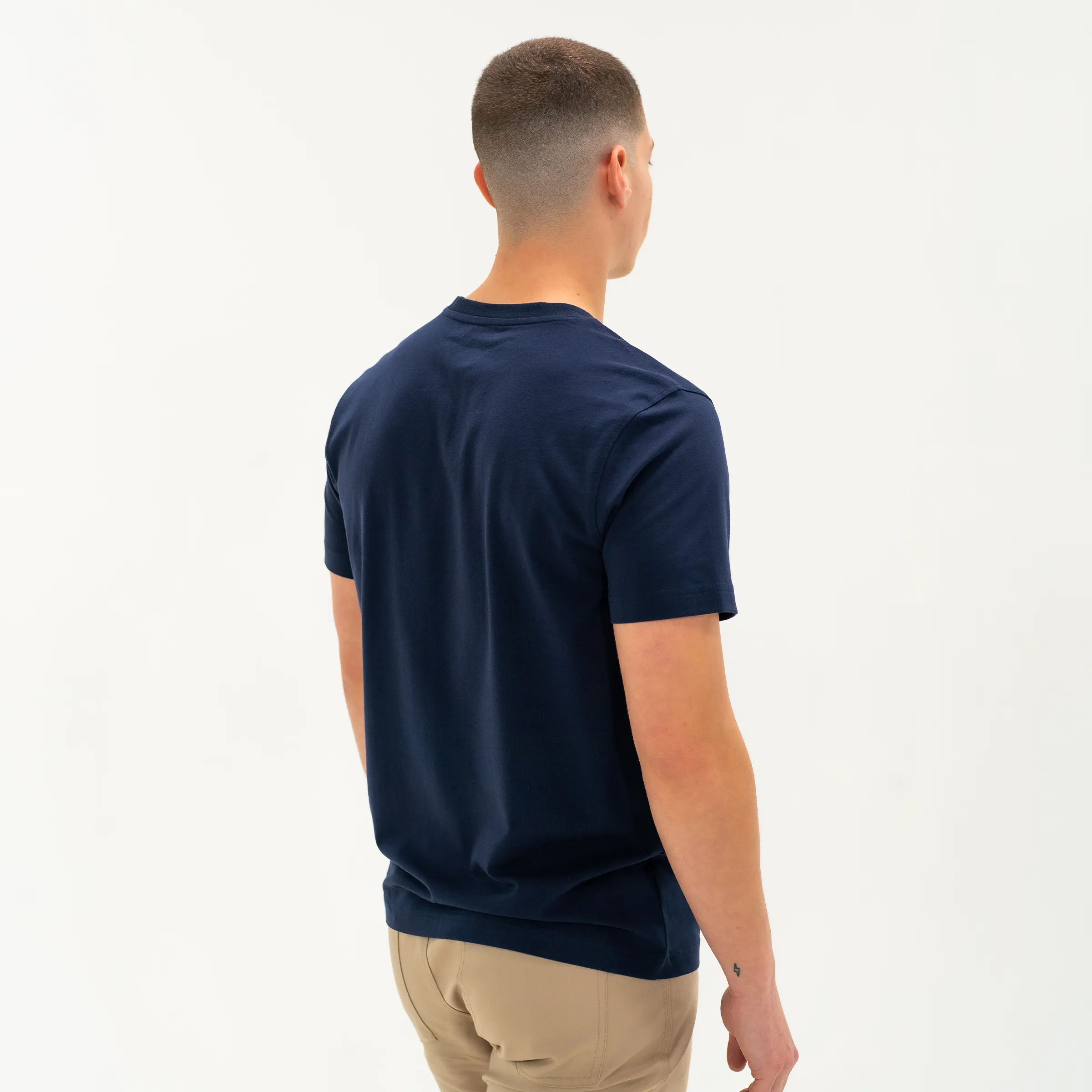 Short Sleeve Stretch Henley