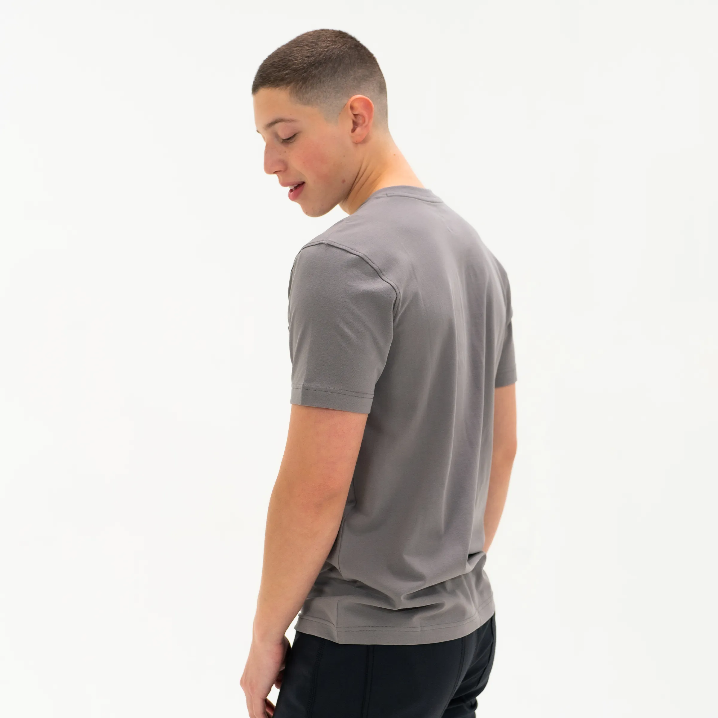 Short Sleeve Stretch Henley