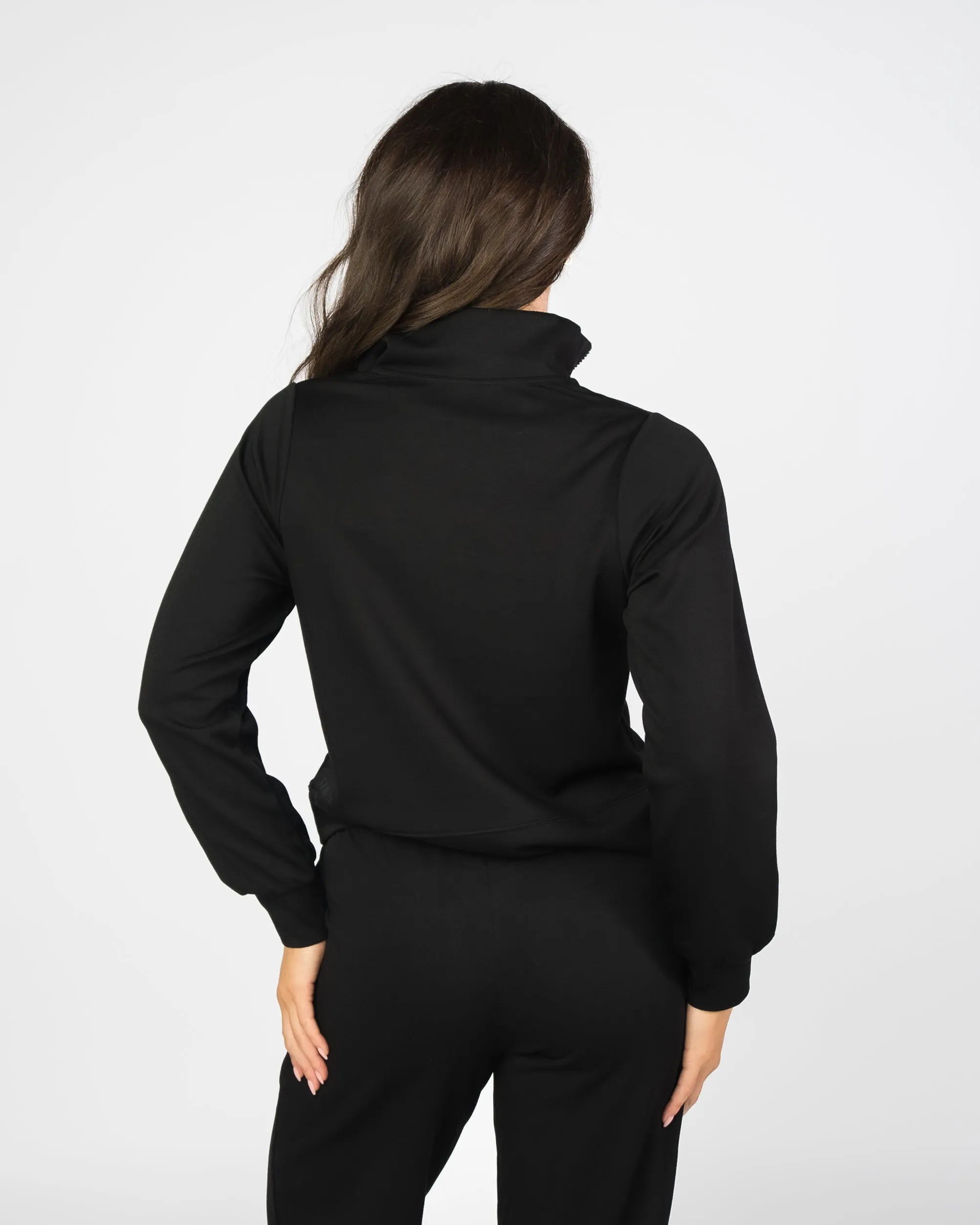 Soft Scuba Quarter Zip - Black