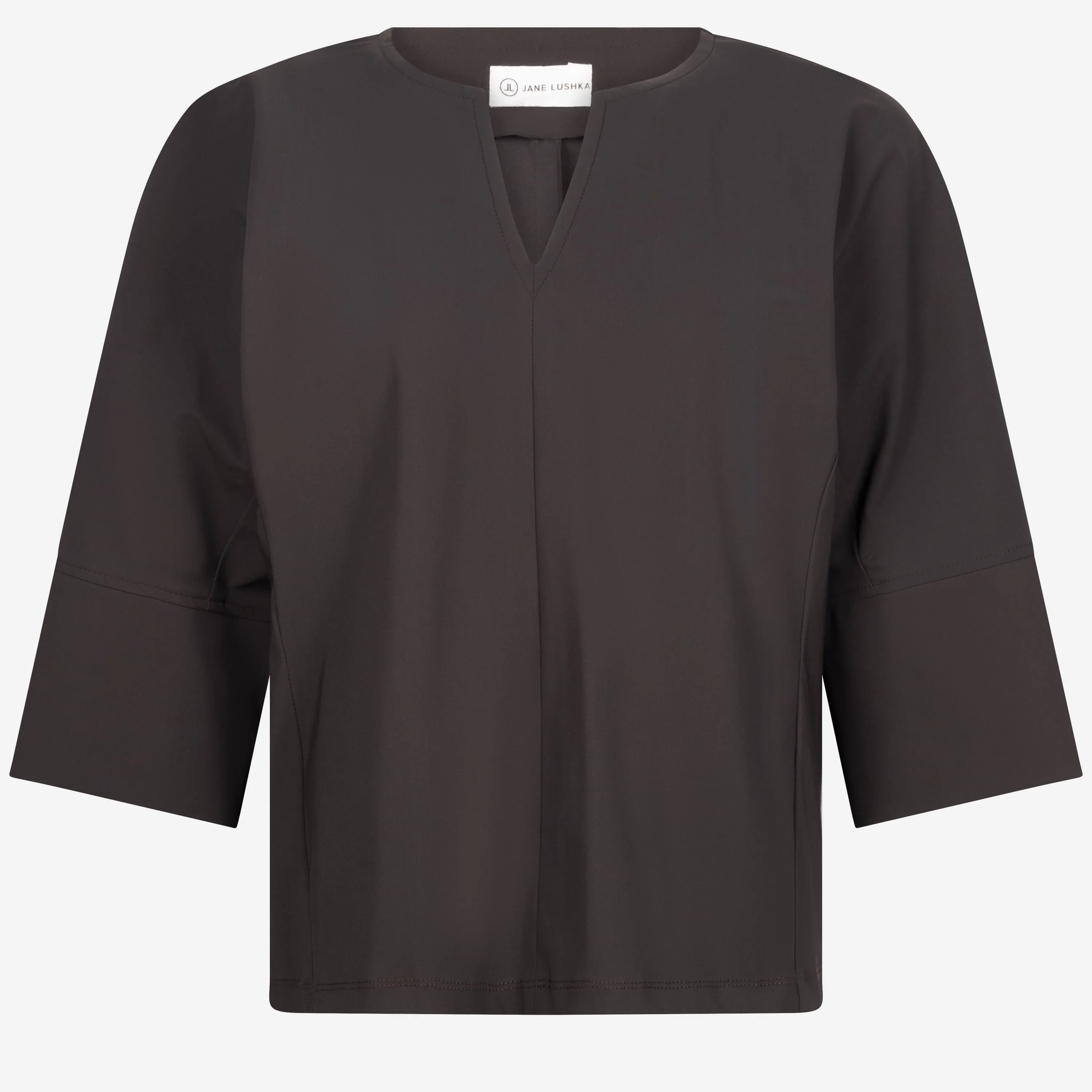 Stami Blouse Technical Jersey | Dark Brown