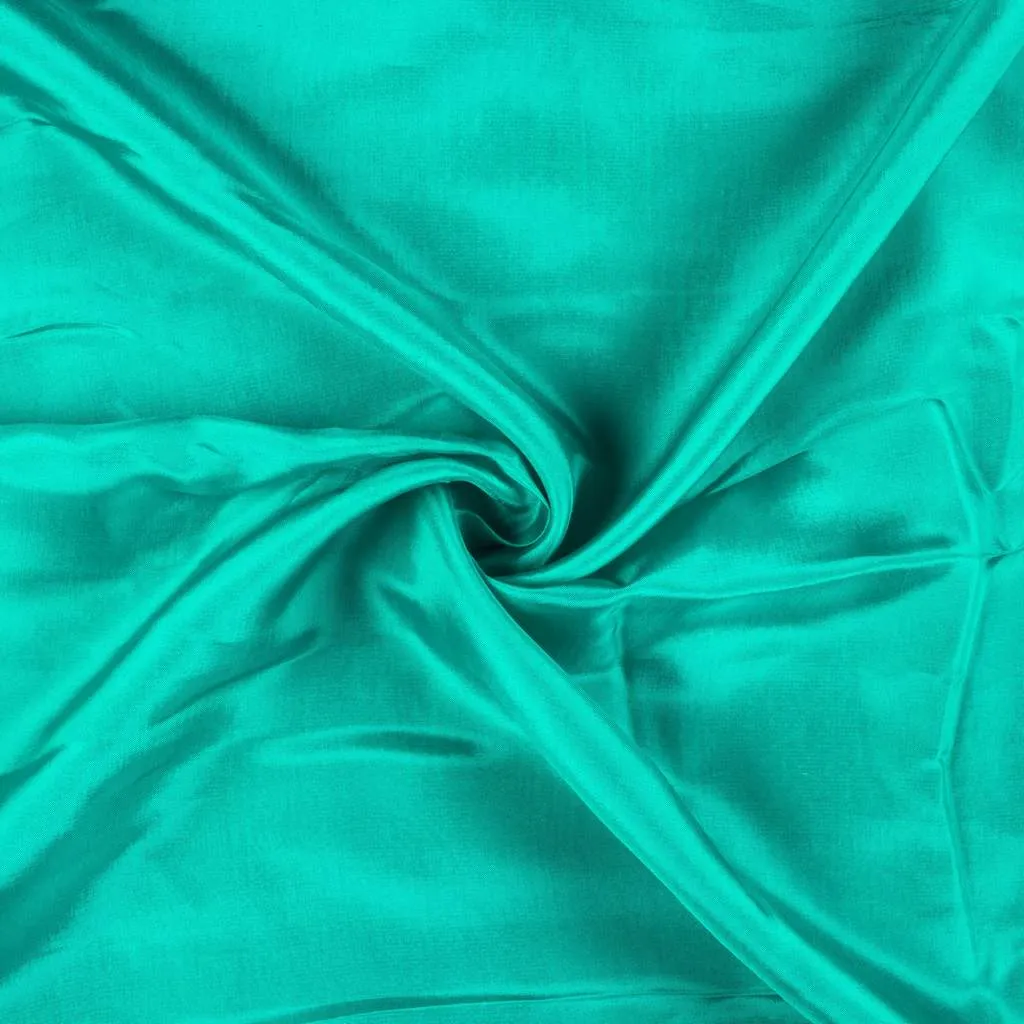 Teal Upada Silk Fabric