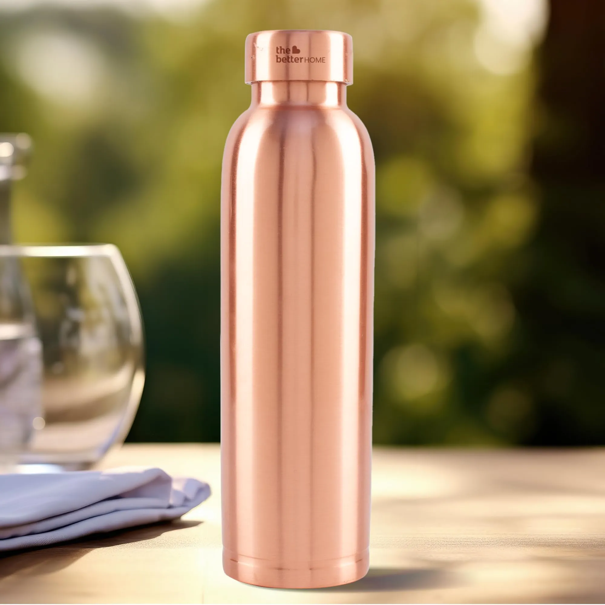 The Better Home Copper Bottle | 100% Pure Copper | Lightweight for Home Office Use | Durable and Rust Free | Eco-Friendly, Biodegradable & Non-Toxic| 950ml