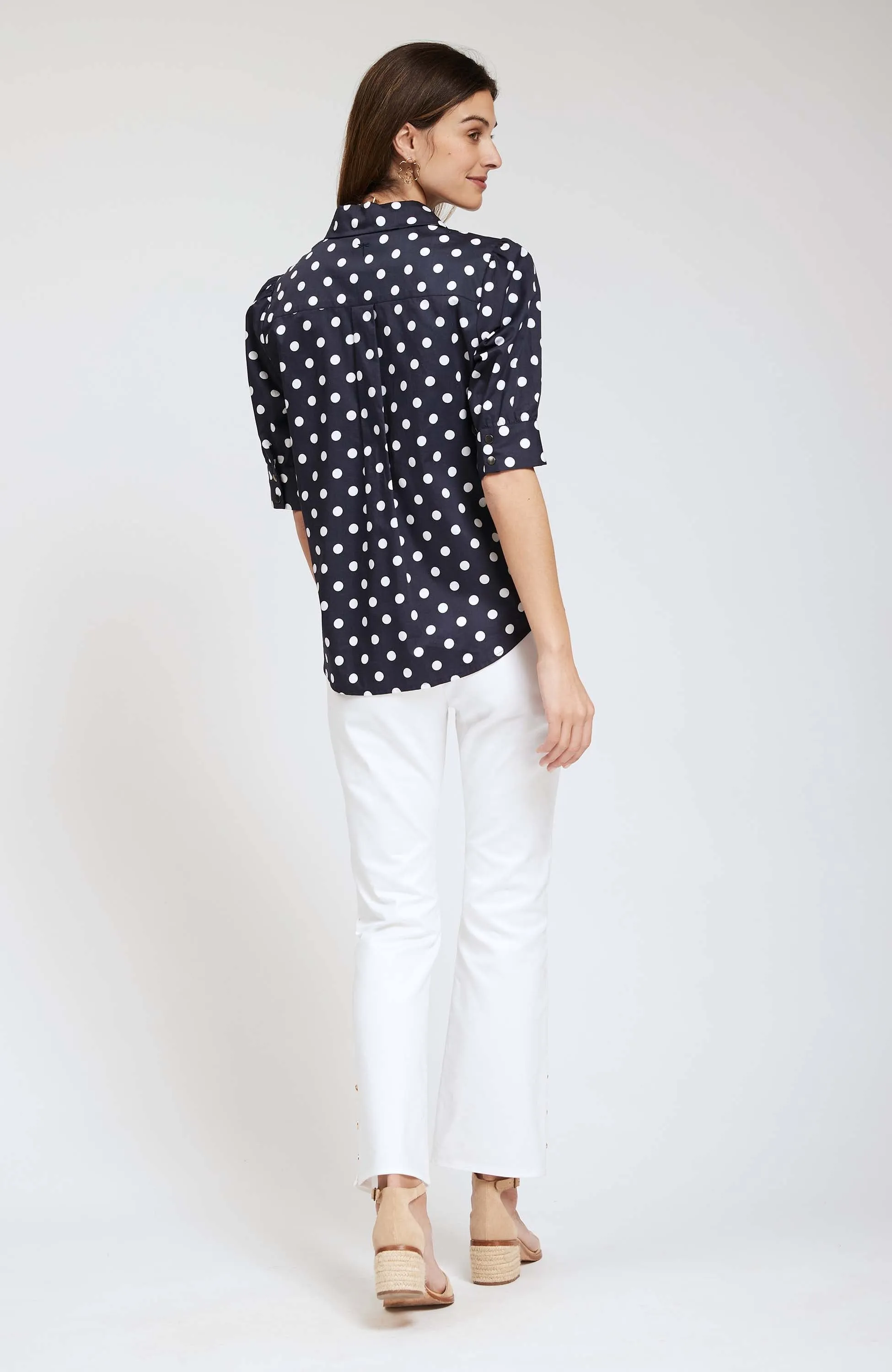 Tyler Boe Alice Poplin Dot Shirt