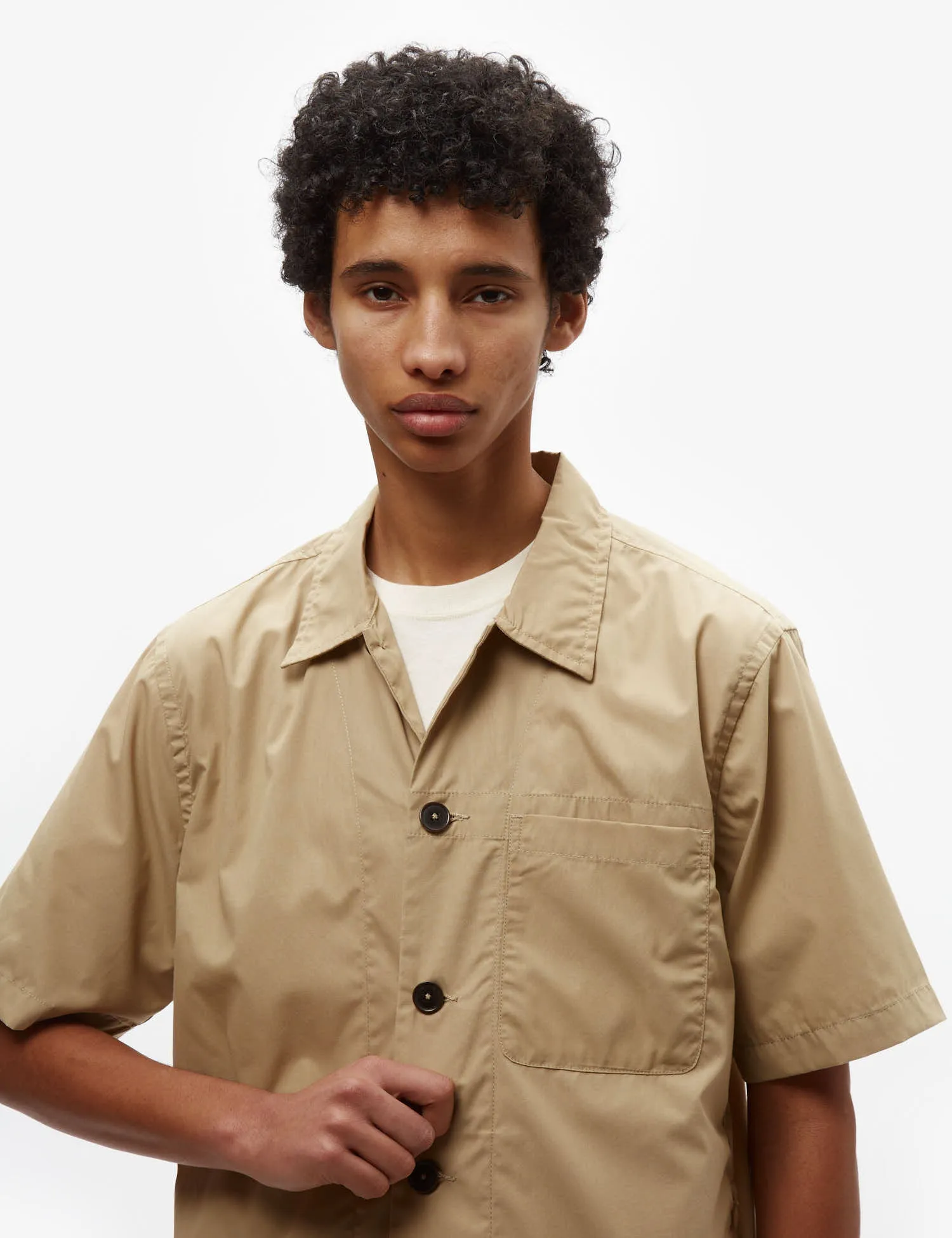 Universal Works Tech Overshirt (Recycled Poly) - Sand