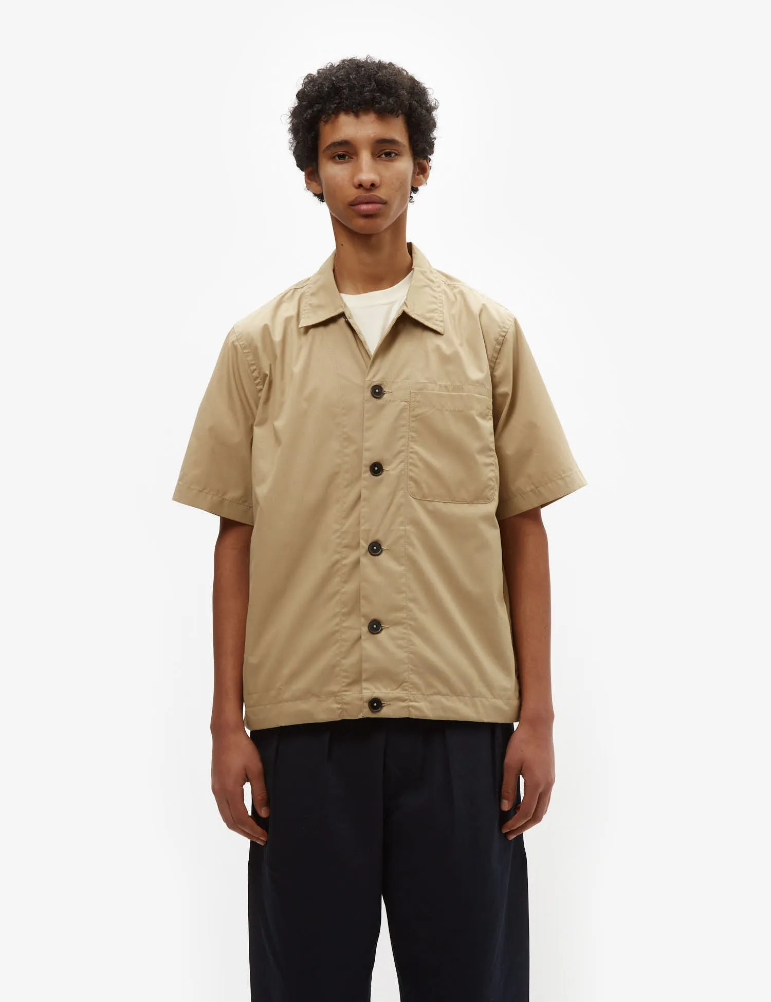 Universal Works Tech Overshirt (Recycled Poly) - Sand