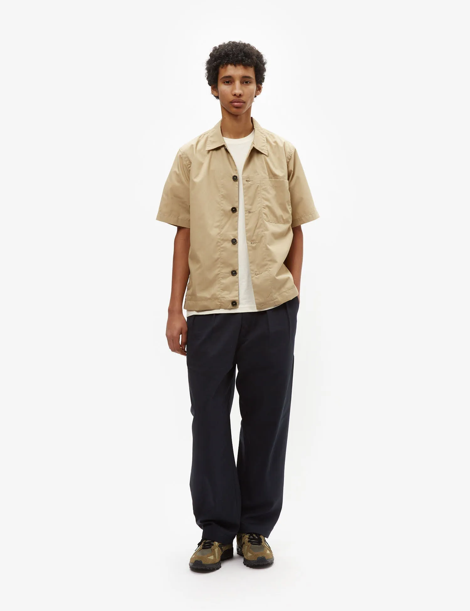 Universal Works Tech Overshirt (Recycled Poly) - Sand