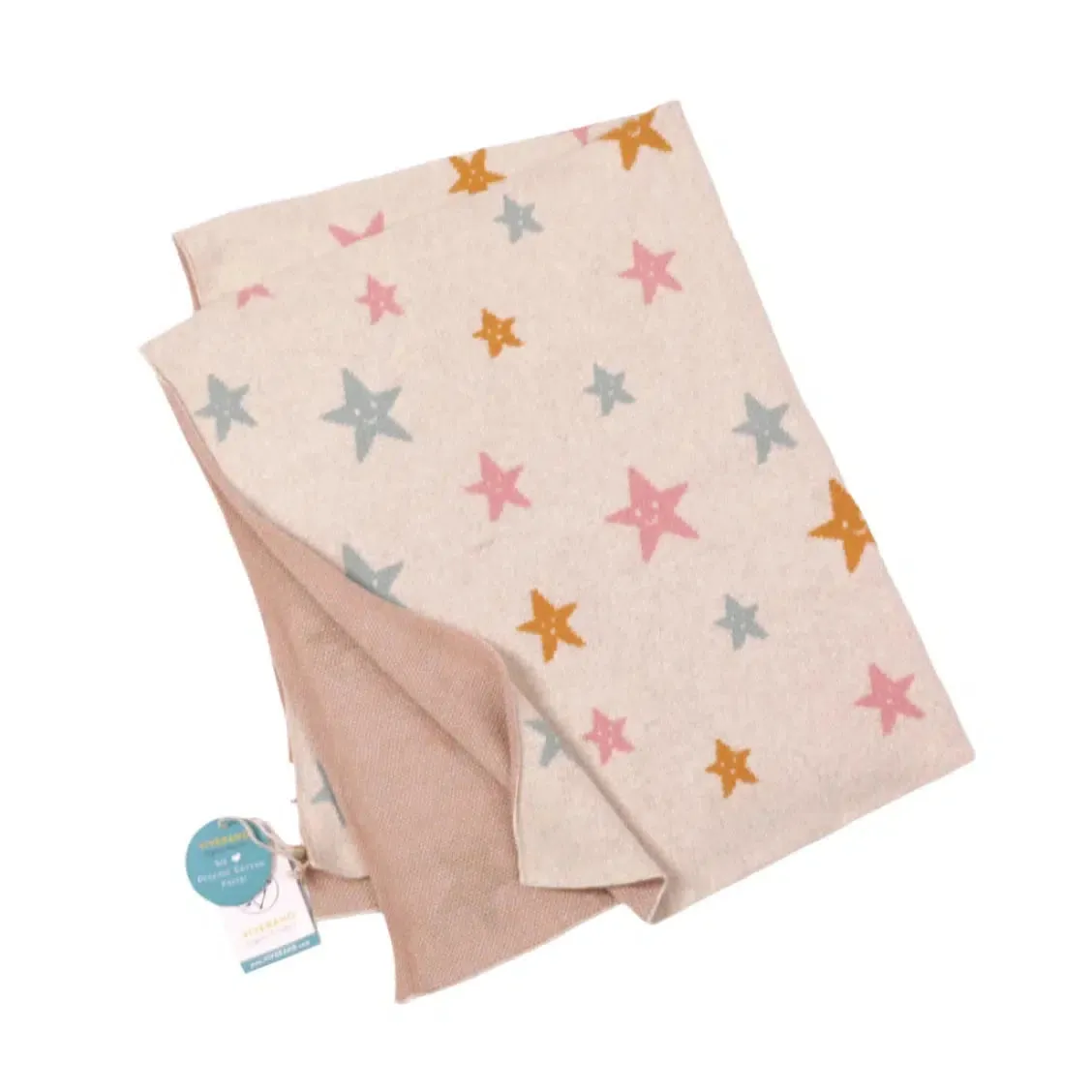 Viverano - Organic Cotton Jacquard Knit Blanket - Stars