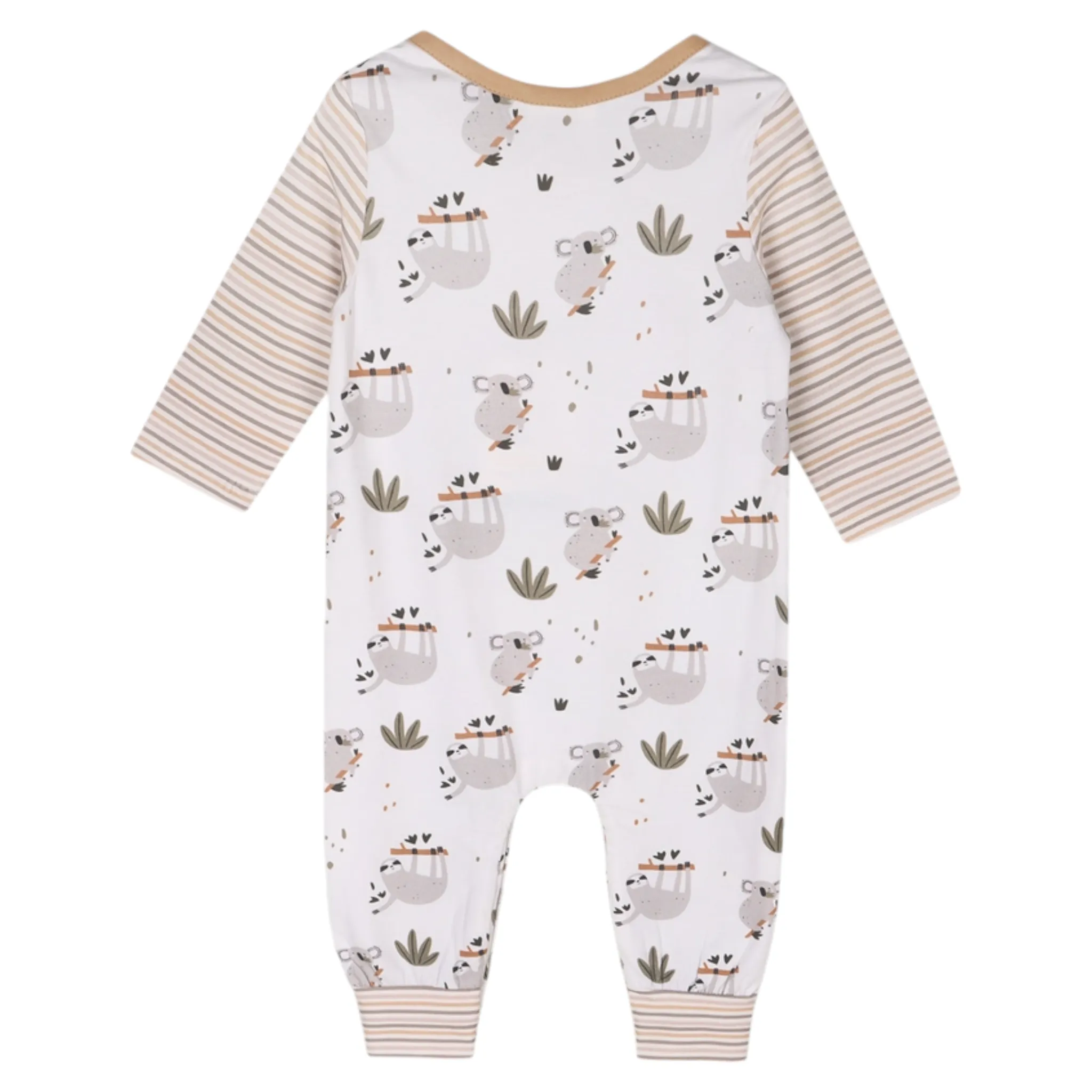 Viverano Organics Sloth Koala Raglan Jumpsuit