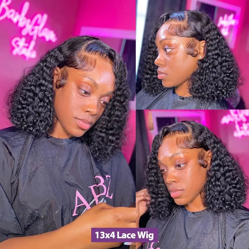 Voluminous Short Deep Wave Hair Wig