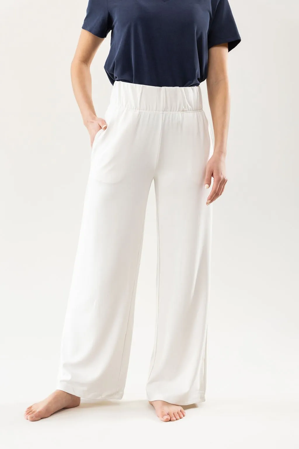 Women's Ultra-Soft Bamboo Wide Leg Pull On Pant